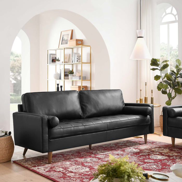 Valour 81" Leather Sofa by Modway