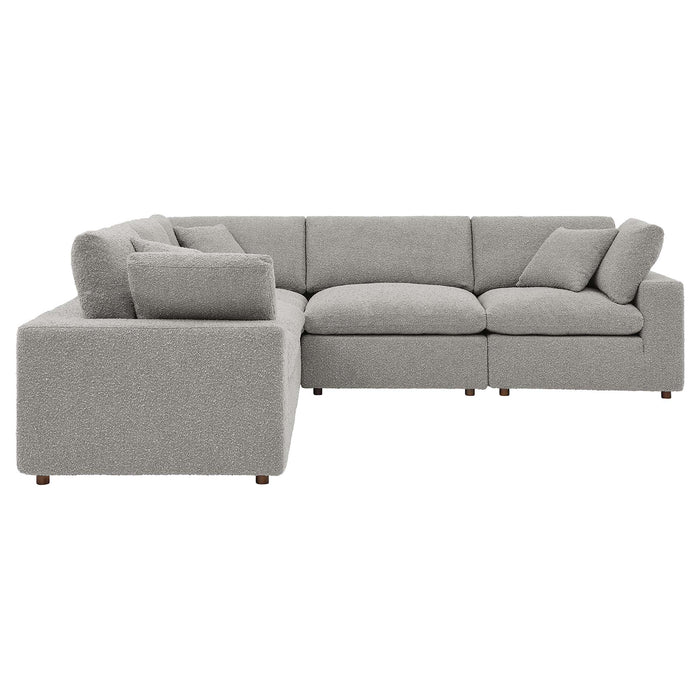 Commix 5-Piece Down Filled Overstuffed Boucle Sectional Sofa by Modway