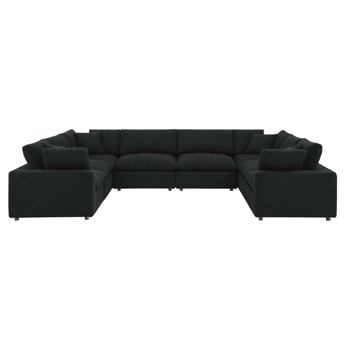 Commix 8-Piece Down Filled Overstuffed Boucle Fabric Sectional Sofa by Modway