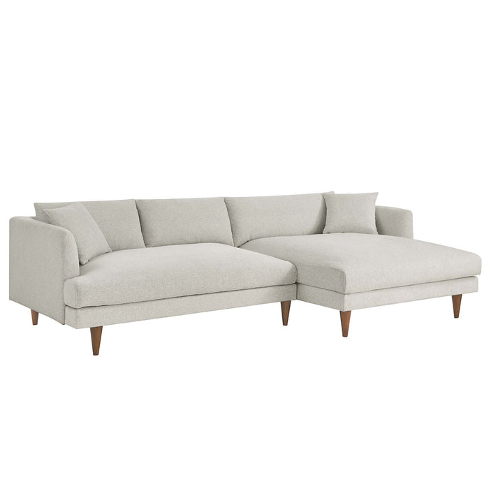 Zoya Right-Facing Down Filled Overstuffed Sectional Sofa by Modway