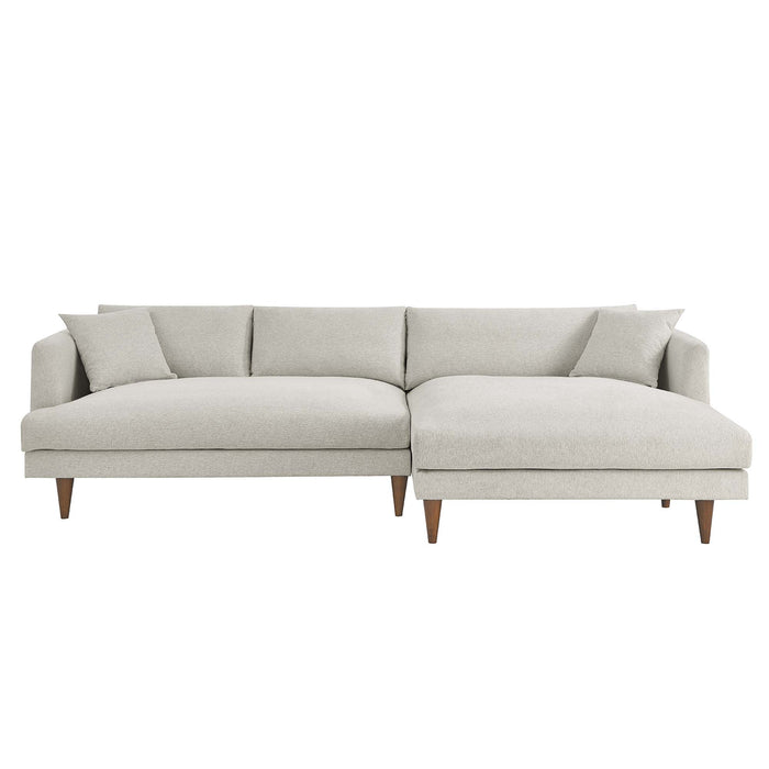 Zoya Right-Facing Down Filled Overstuffed Sectional Sofa by Modway