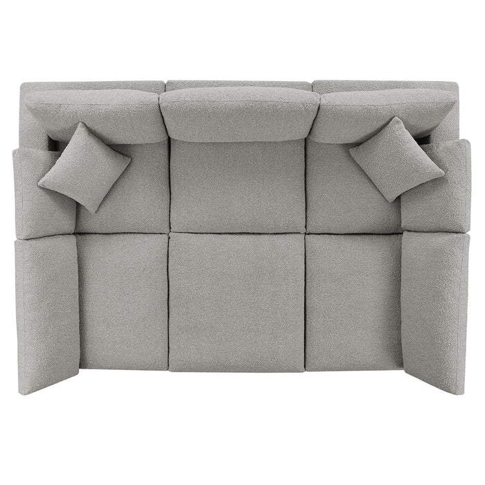 Commix 6-Piece Down Filled Overstuffed Boucle Fabric Sectional Sofa by Modway