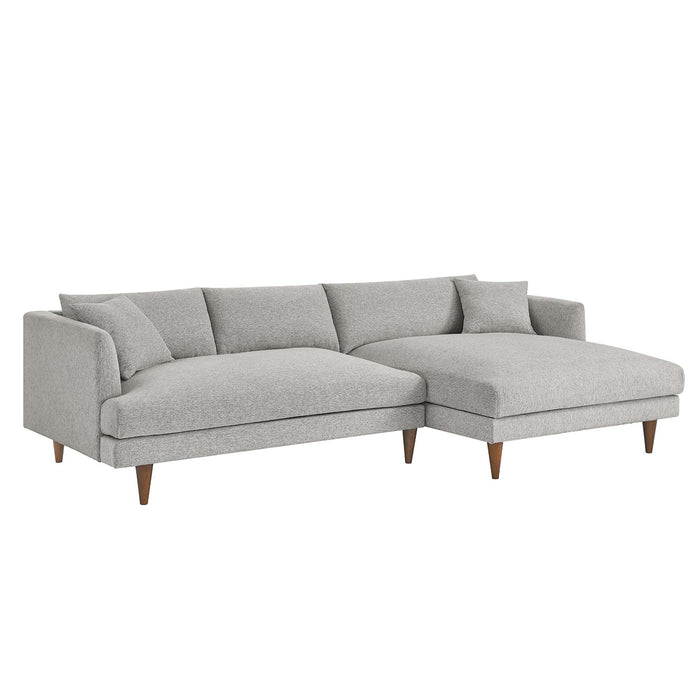 Zoya Right-Facing Down Filled Overstuffed Sectional Sofa by Modway