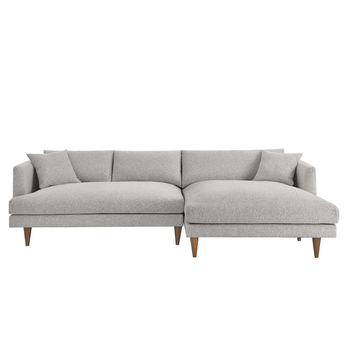 Zoya Right-Facing Down Filled Overstuffed Sectional Sofa by Modway