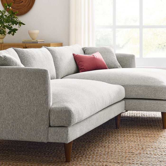 Zoya Right-Facing Down Filled Overstuffed Sectional Sofa by Modway