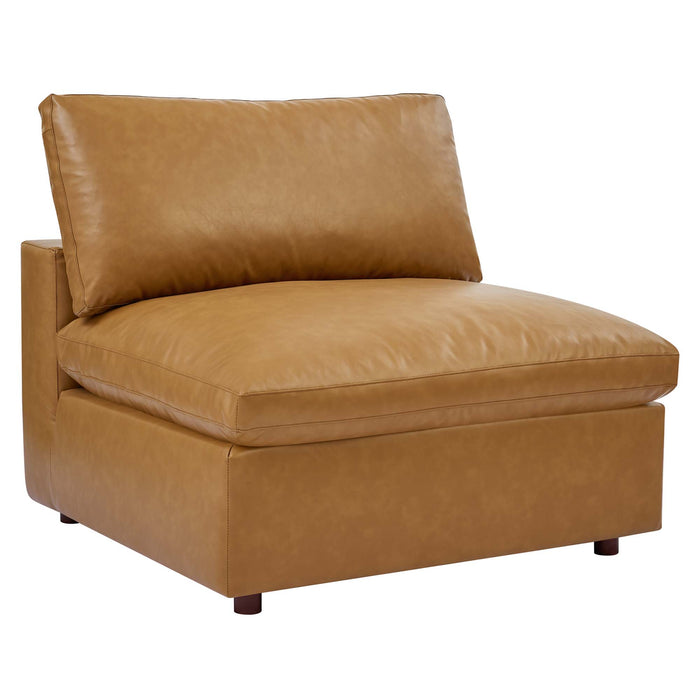 Commix Down Filled Overstuffed Vegan Leather 4-Seater Sofa by Modway