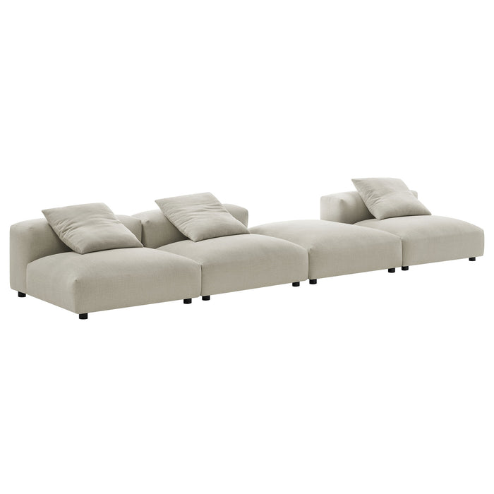 Solace 4-Piece Modular Upholstered Fabric Sectional Sofa by Modway