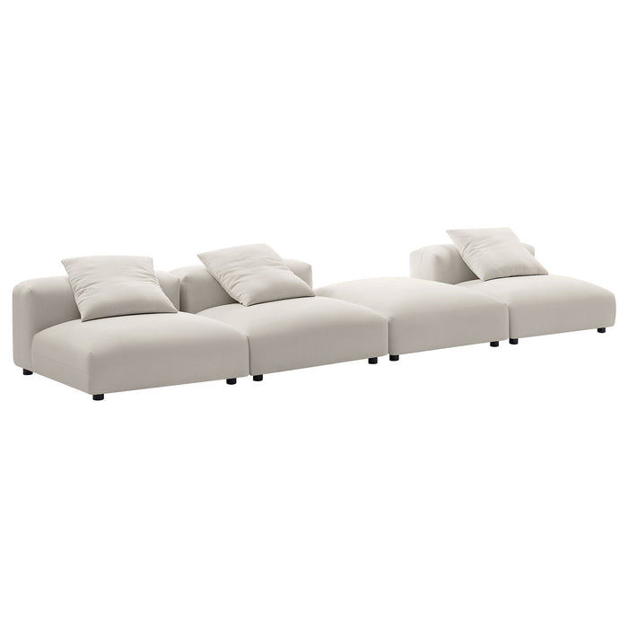 Solace 4-Piece Modular Upholstered Fabric Sectional Sofa by Modway