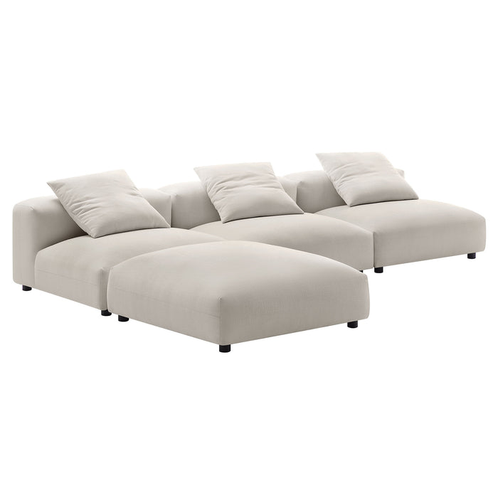 Solace 4-Piece Modular Upholstered Fabric Sectional Sofa by Modway