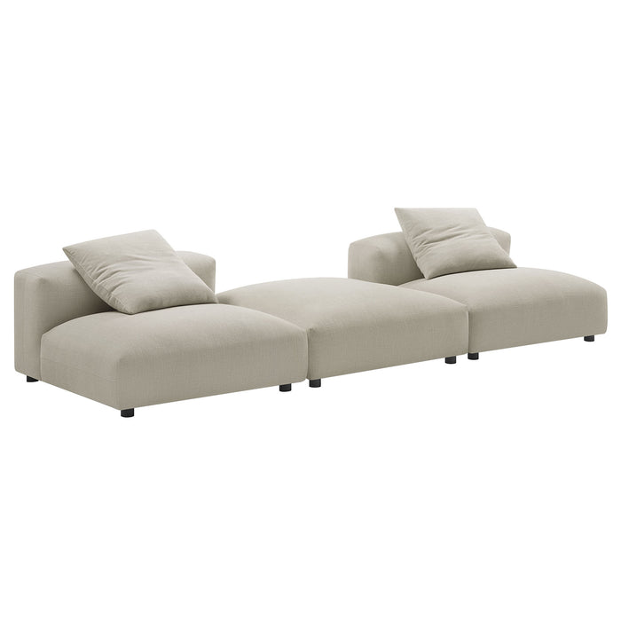 Solace 3-Piece Modular Upholstered Fabric Sectional Sofa by Modway