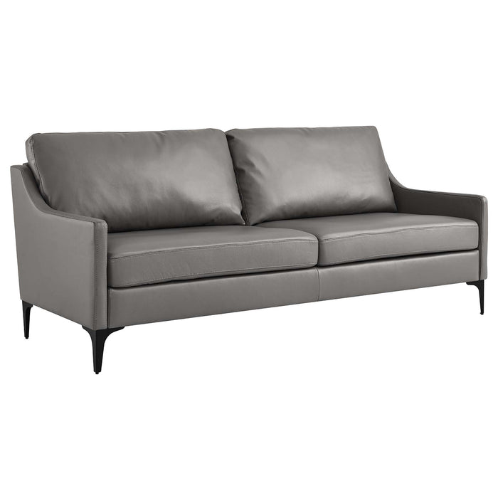 Corland Leather Sofa by Modway