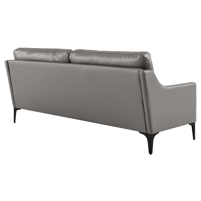 Corland Leather Sofa by Modway