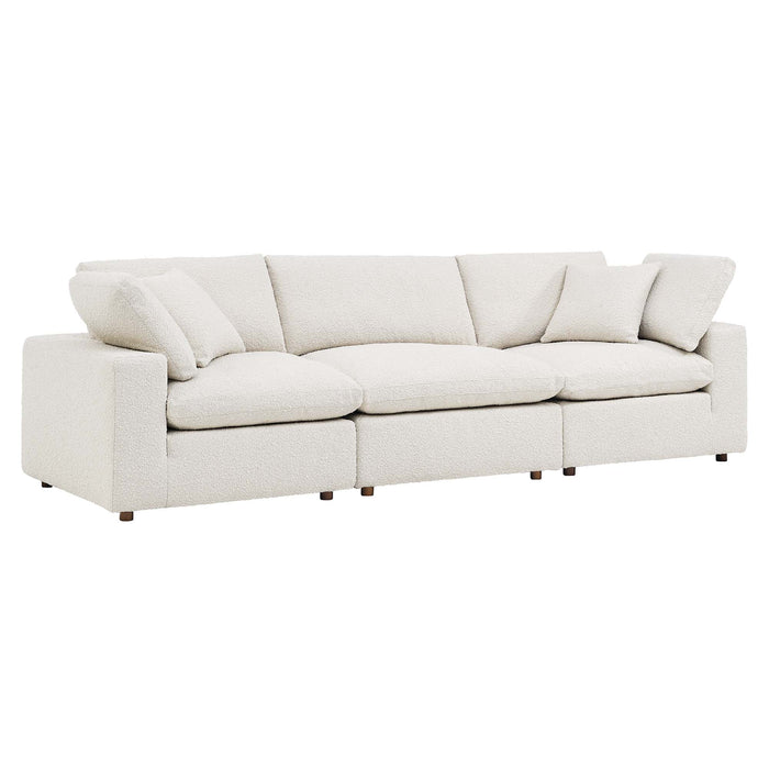 Commix Down Filled Overstuffed Boucle Fabric 3-Seater Sofa by Modway