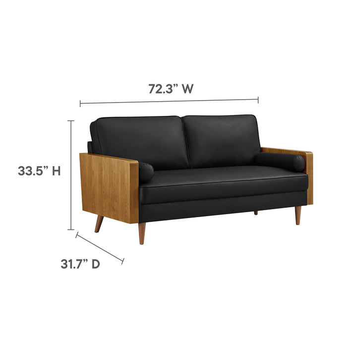 Kellan Vegan Leather Sofa by Modway