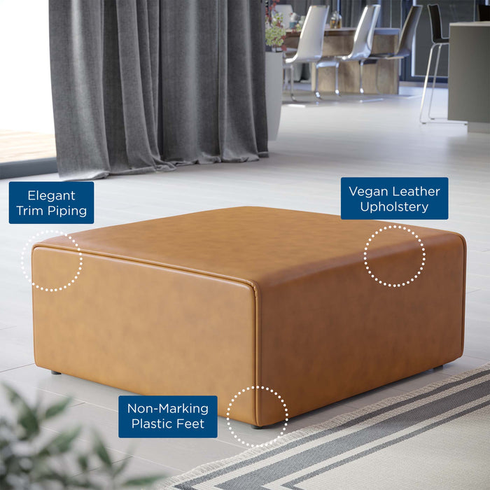 Mingle Vegan Leather Ottoman by Modway