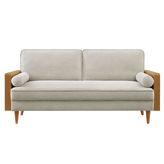 Kellan Heathered Fabric Upholstered Sofa by Modway