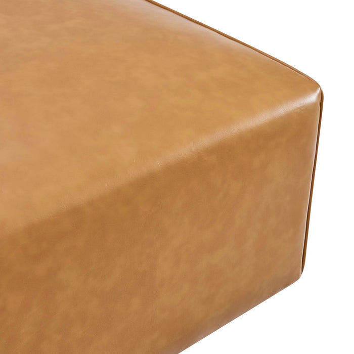 Mingle Vegan Leather Ottoman by Modway