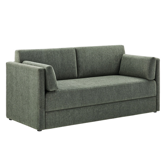 Linden Upholstered Heathered Chenille Sofa by Modway