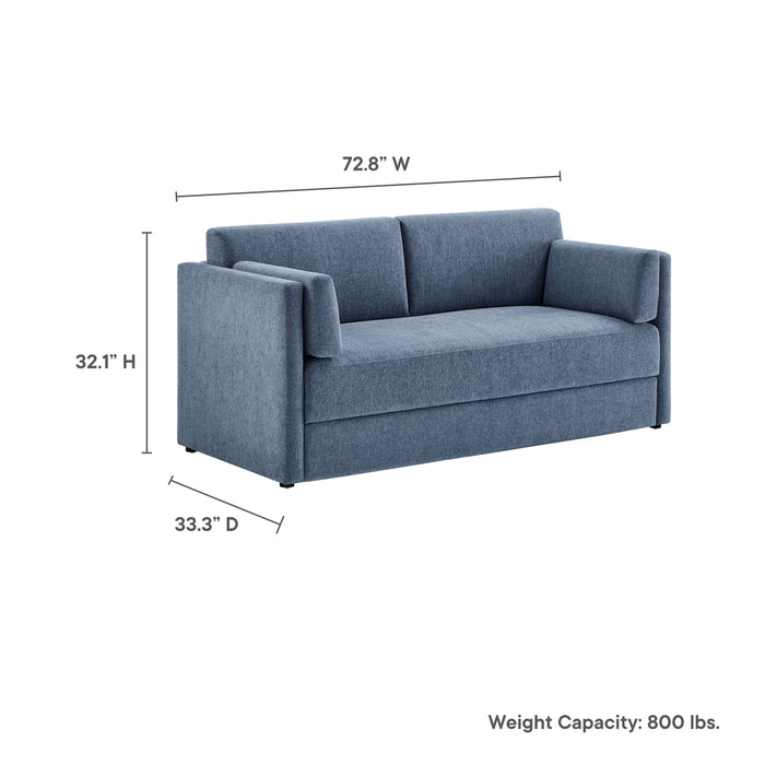 Linden Upholstered Heathered Chenille Sofa by Modway