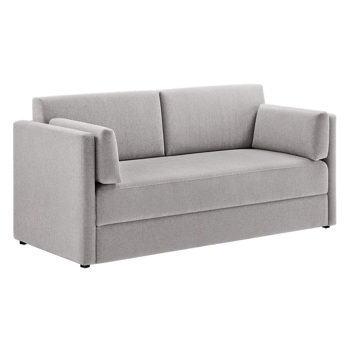 Linden Upholstered Heathered Chenille Sofa by Modway