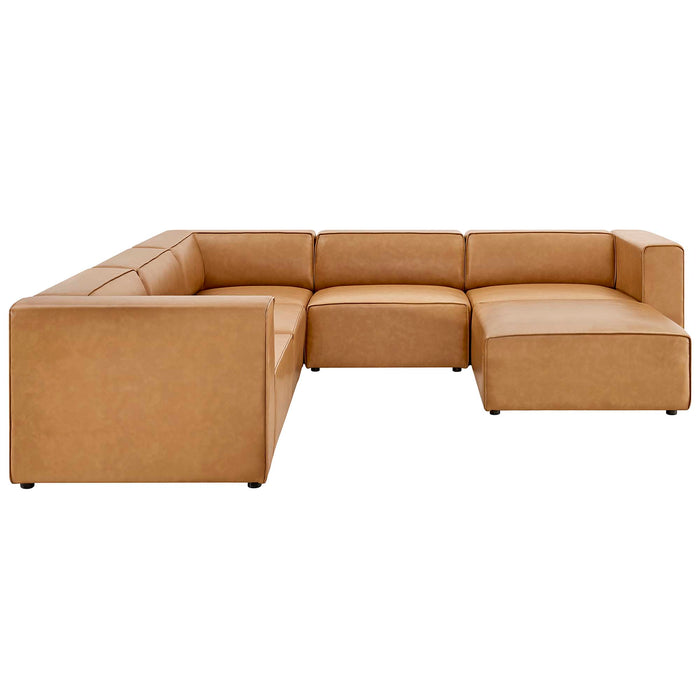 Mingle 6-Piece Vegan Leather Furniture Set by Modway