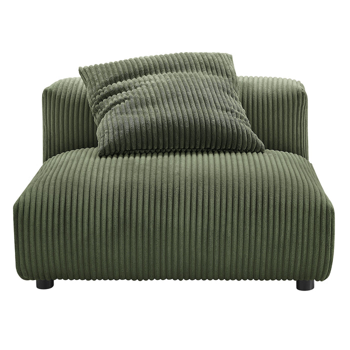 Solace 3-Piece Modular Corduroy Upholstered Sofa by Modway