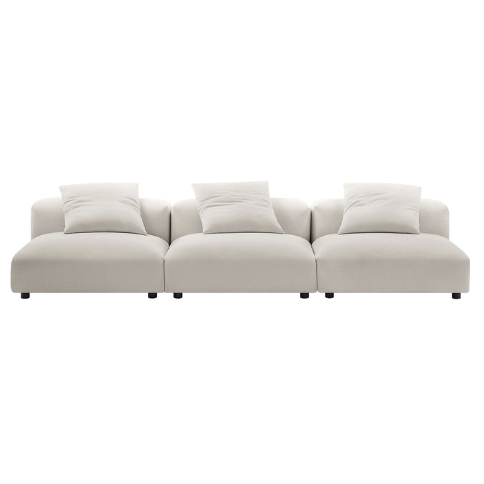 Solace 3-Piece Modular Upholstered Fabric Sofa by Modway