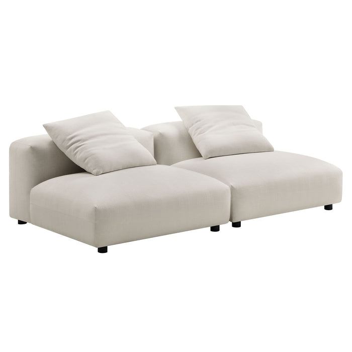 Solace 2-Piece Modular Upholstered Fabric Sofa by Modway