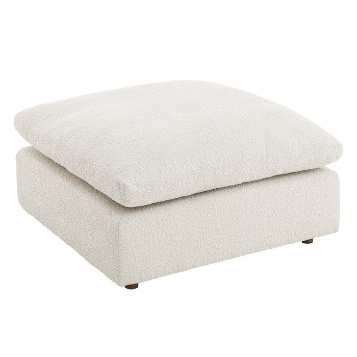 Commix Down Filled Overstuffed Boucle Fabric Ottoman by Modway