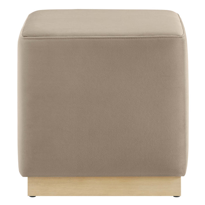 Tilden 17" Square Performance Velvet Upholstered Ottoman by Modway