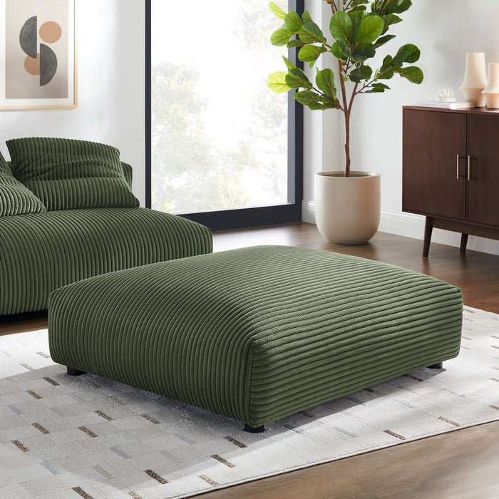 Solace Modular Corduroy Upholstered Ottoman by Modway