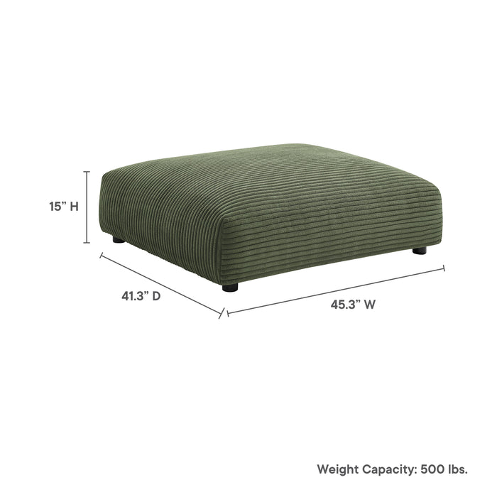 Solace Modular Corduroy Upholstered Ottoman by Modway