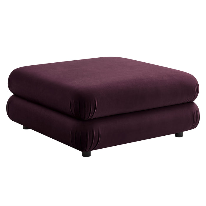 Jubilee Modular Performance Velvet Ottoman by Modway