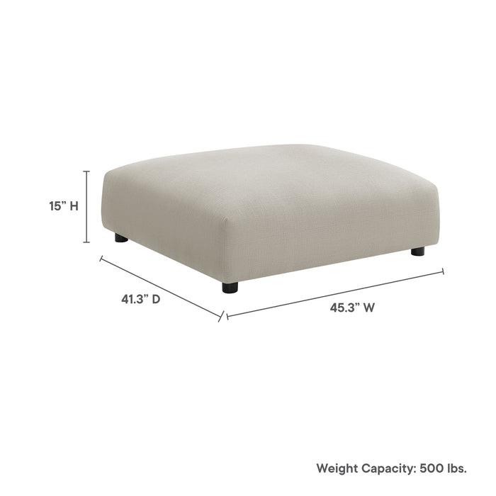 Solace Modular Upholstered Fabric Ottoman by Modway