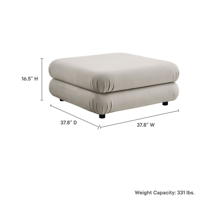 Jubilee Modular Performance Velvet Ottoman by Modway