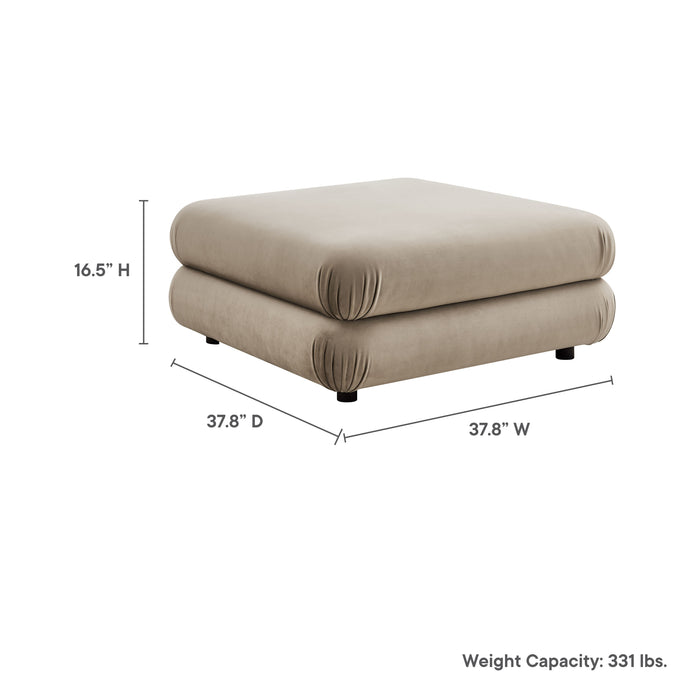 Jubilee Modular Performance Velvet Ottoman by Modway