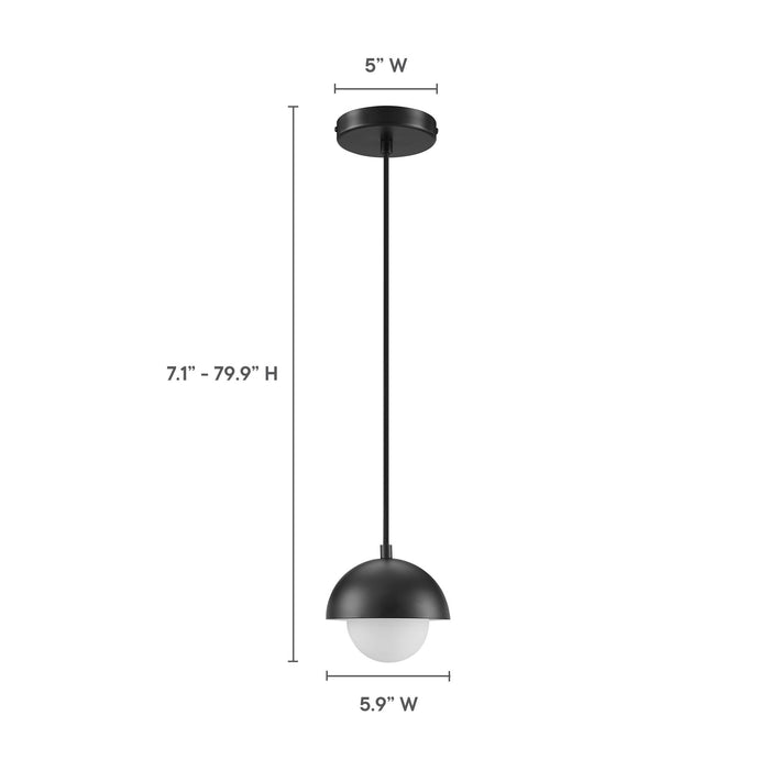 Eclipse Globe Pendant Light by Modway