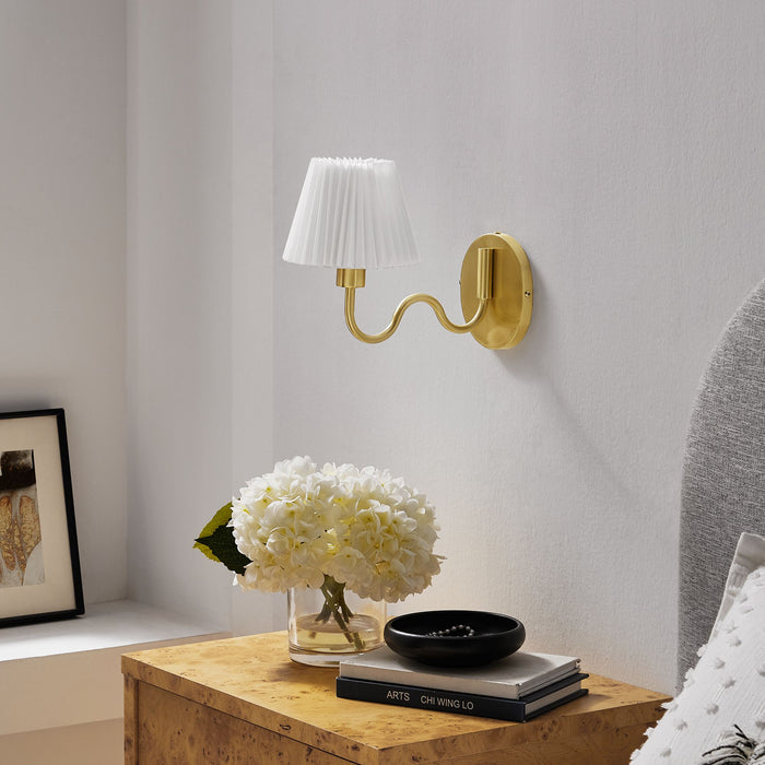 Wave Squiggle Arm Wall Sconce by Modway