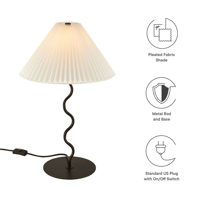 Wave Squiggle Table Lamp by Modway