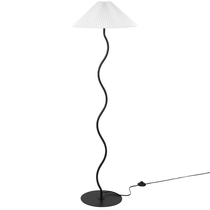 Wave Squiggle Floor Lamp by Modway