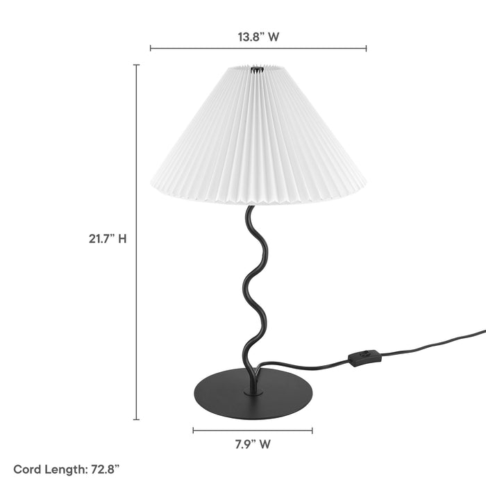 Wave Squiggle Table Lamp by Modway