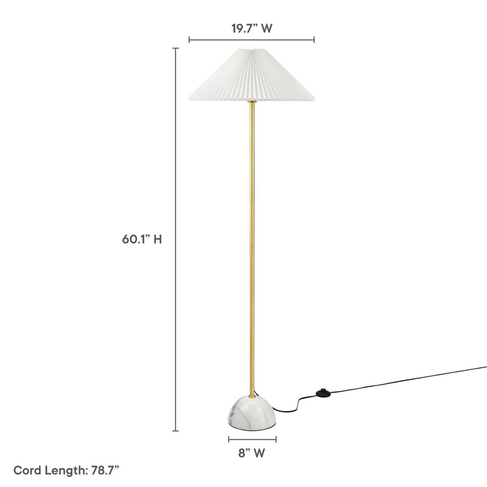 Illusion Marble Dome Floor Lamp by Modway