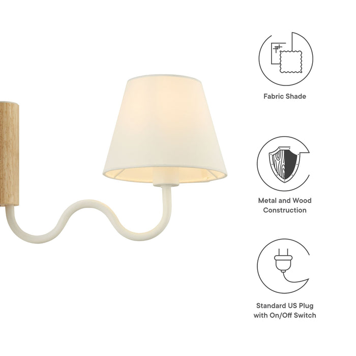 Sunlit Squiggle Arm Wall Sconce by Modway