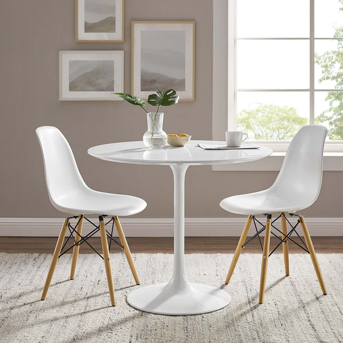 Lippa 36" Round Wood Top Dining Table by Modway