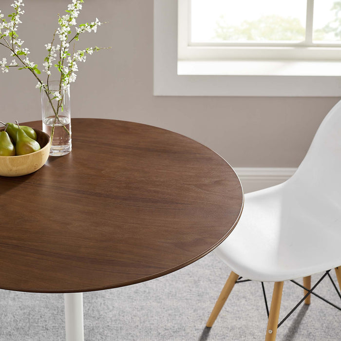 Lippa 36" Round Walnut Dining Table by Modway