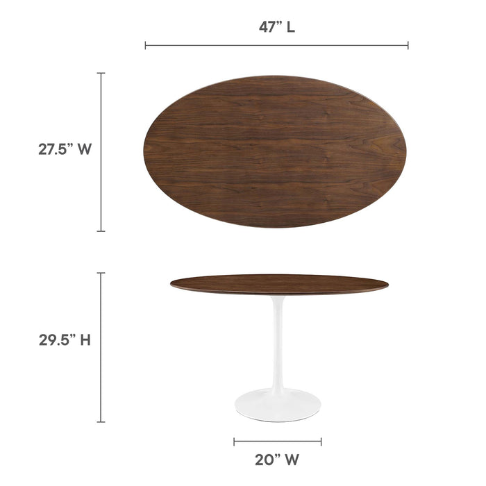 Lippa 48" Oval Wood Grain Dining Table by Modway