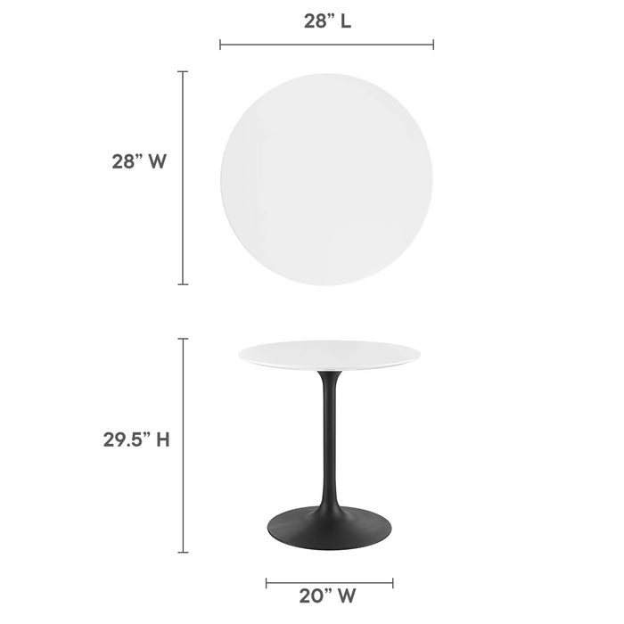 Lippa 28" Round Wood Dining Table by Modway