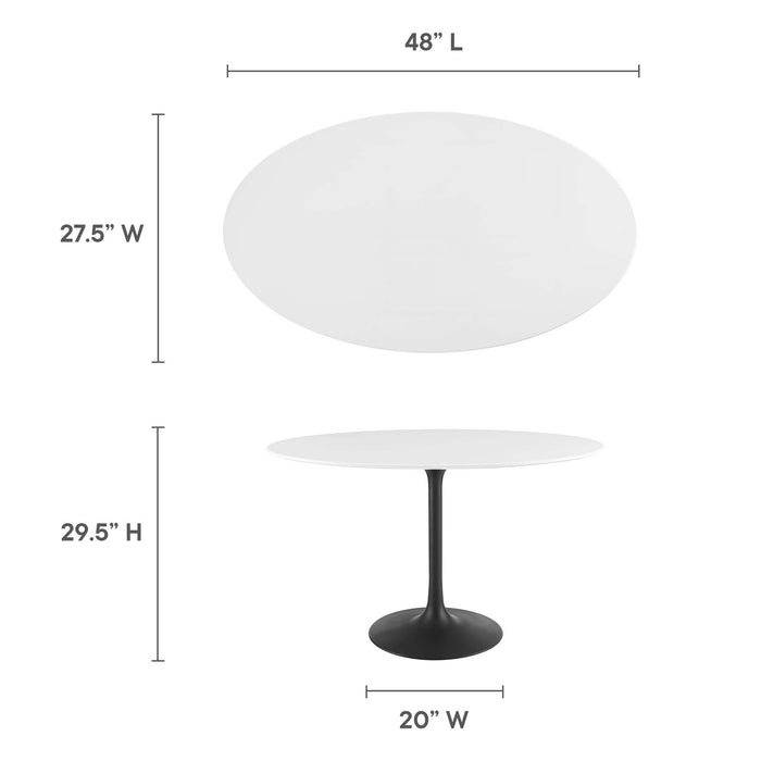 Lippa 48" Oval Wood Dining Table by Modway