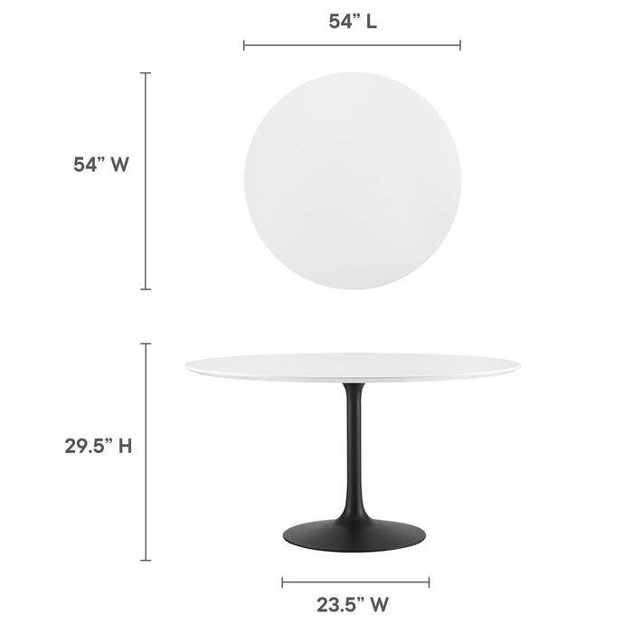 Lippa 54" Round Wood Dining Table by Modway