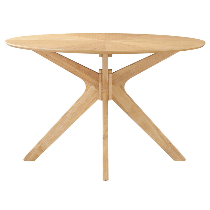 Crossroads 47" Round Wood Dining Table by Modway